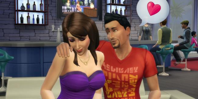 Sims 4 ba<em></em>se game don lothario chatting up a sim