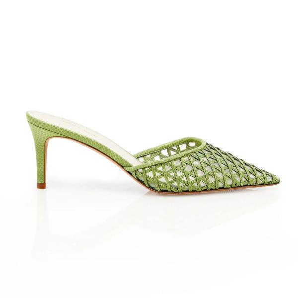 Image of Prota Fiori Artisana Cypress Mules in green