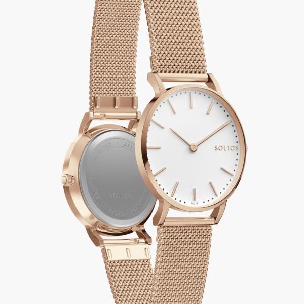 Image of the Solios Solar Classic watch in gold