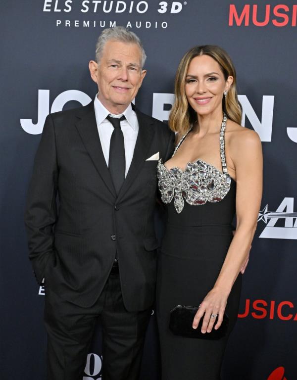 David Foster and Katharine McPhee at the 2024 MusiCares Person of the Year event