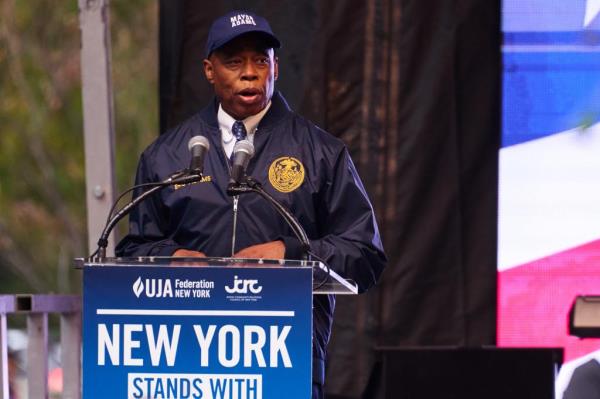 Mayor Eric Adams is expected to speak at the Times Square rally.